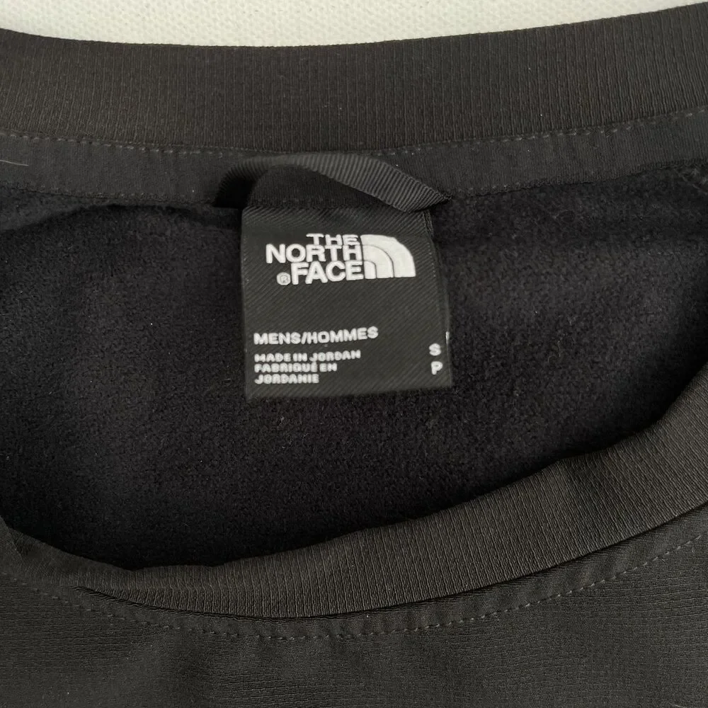 The North Face Fleece Crewneck Black Tekware Size Small‎ Hiking Running Winter
